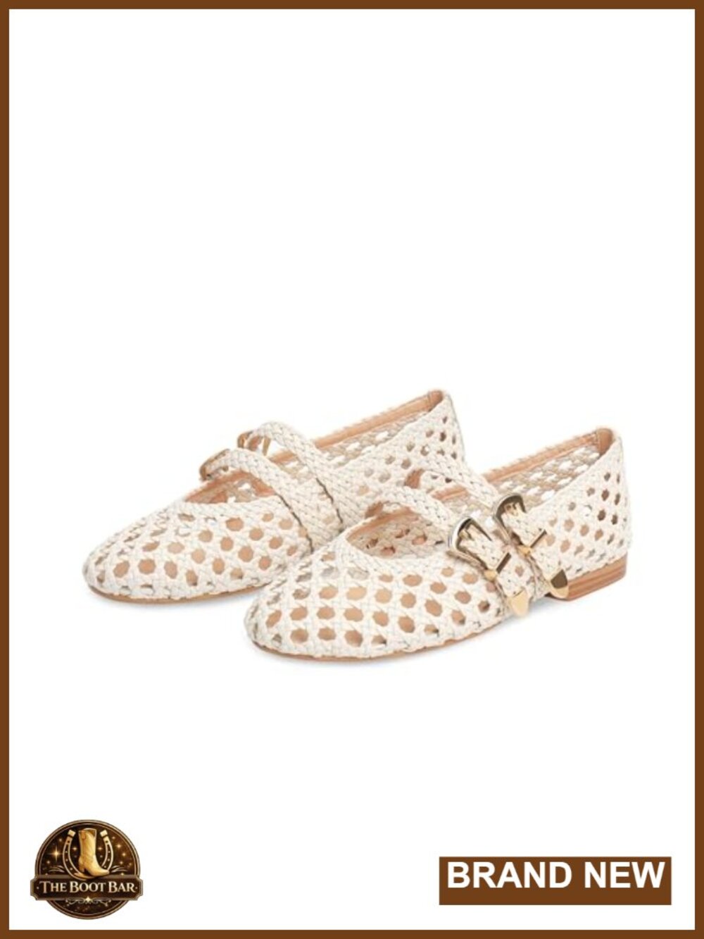 Woven Mesh Mary Jane Ballet Flats Women Almond Toe Breathable Slip On